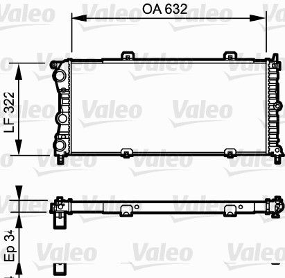 VALEO Radiatore, Raffreddamento motore 730981