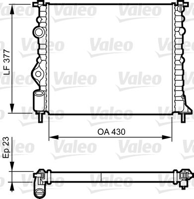 VALEO Radiatore, Raffreddamento motore 731378