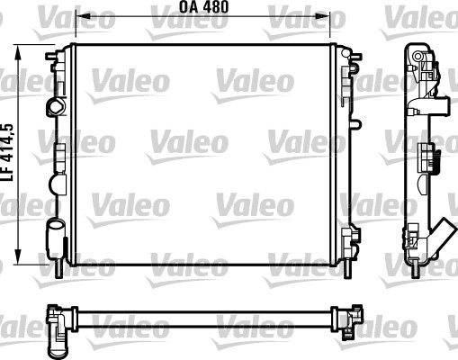 VALEO Radiatore, Raffreddamento motore 732523