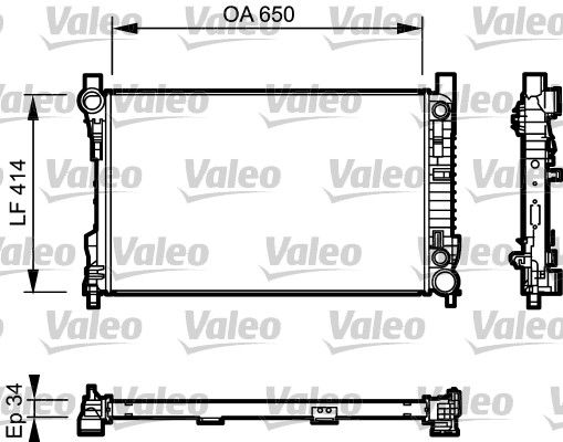 VALEO Radiatore, Raffreddamento motore 732743