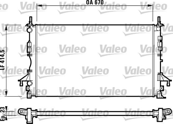 VALEO Radiatore, Raffreddamento motore 732827
