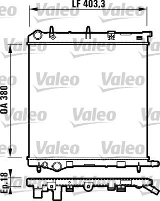 VALEO Radiatore, Raffreddamento motore 732831