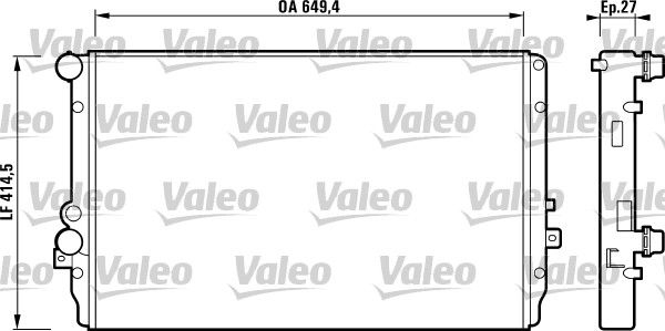 VALEO Radiatore, Raffreddamento motore 732867