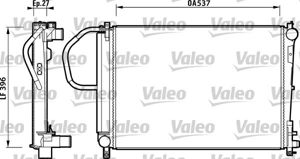 VALEO Radiatore, Raffreddamento motore 732883