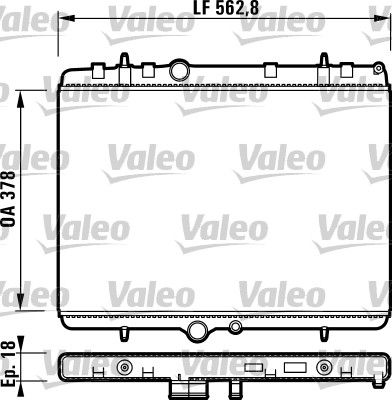 VALEO Radiatore, Raffreddamento motore 732896