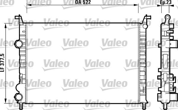 VALEO Radiatore, Raffreddamento motore 732948