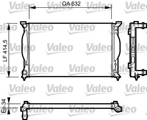 VALEO Radiatore, Raffreddamento motore 732963