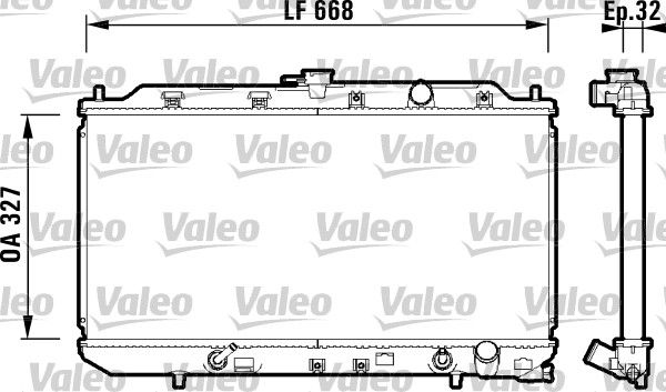 VALEO Radiatore, Raffreddamento motore 734111