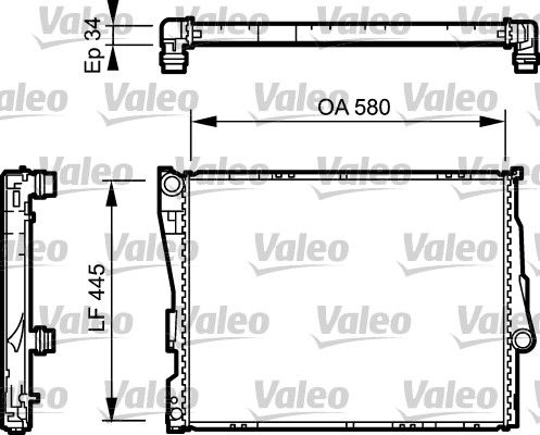 VALEO Radiatore, Raffreddamento motore 734276
