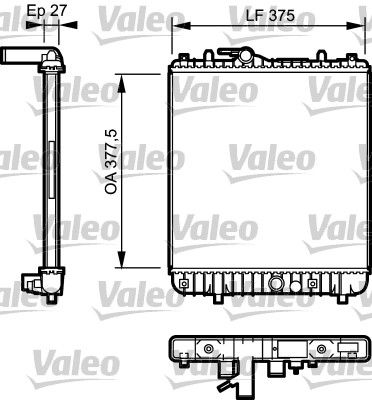 VALEO Radiatore, Raffreddamento motore 734331