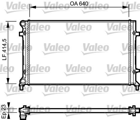 VALEO Radiatore, Raffreddamento motore 734332