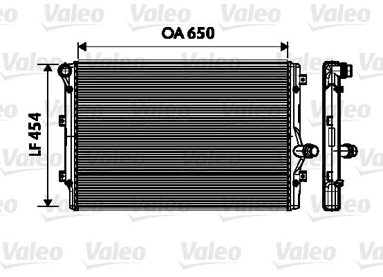 VALEO Radiatore, Raffreddamento motore 734333
