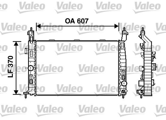 VALEO Radiatore, Raffreddamento motore 734385