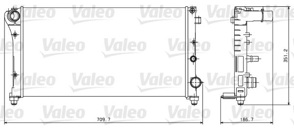 VALEO Radiatore, Raffreddamento motore 734924