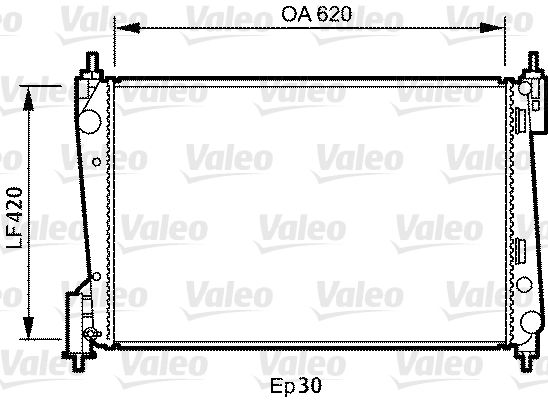 VALEO Radiatore, Raffreddamento motore 735040