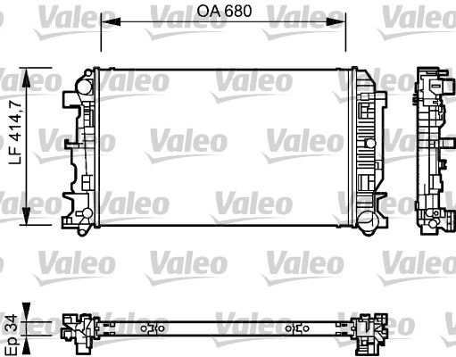 VALEO Radiatore, Raffreddamento motore 735084