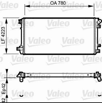 VALEO Radiatore, Raffreddamento motore 735112