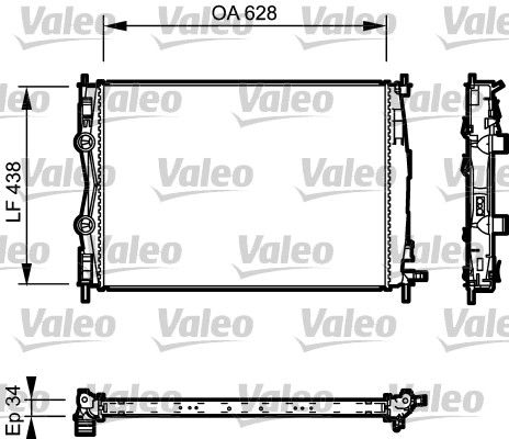 VALEO Radiatore, Raffreddamento motore 735115