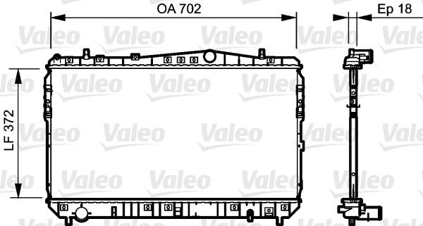VALEO Radiatore, Raffreddamento motore 735159