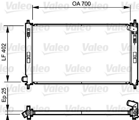 VALEO Radiatore, Raffreddamento motore 735200