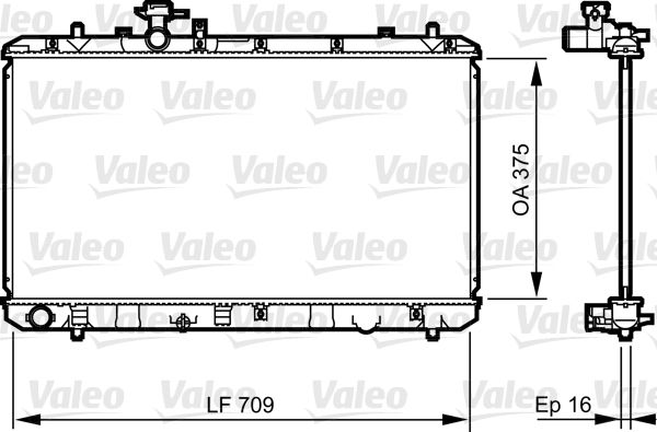 VALEO Radiatore, Raffreddamento motore 735407