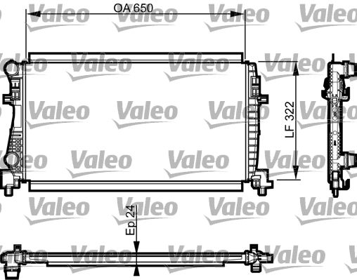 VALEO Radiatore, Raffreddamento motore 735557