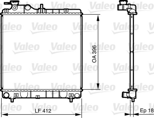 VALEO Radiatore, Raffreddamento motore 735562