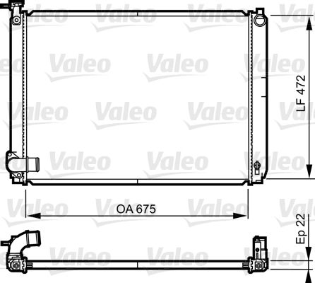 VALEO Radiatore, Raffreddamento motore 735571