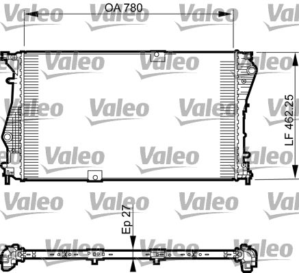VALEO Radiatore, Raffreddamento motore 735599