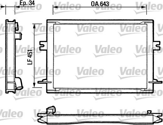 VALEO Radiatore, Raffreddamento motore 811348