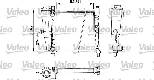 VALEO Radiatore, Raffreddamento motore 811386