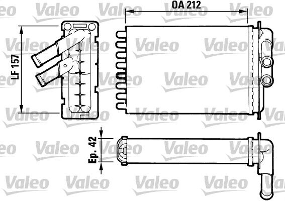 VALEO Scambiatore calore, Riscaldamento abitacolo 812017