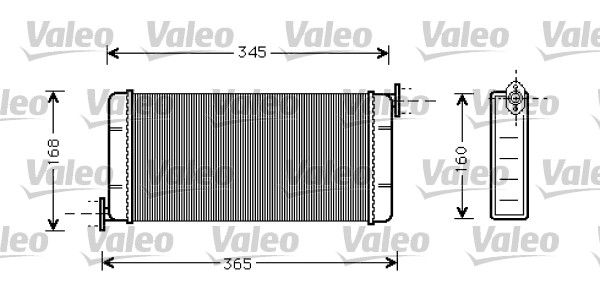 VALEO Scambiatore calore, Riscaldamento abitacolo 812084