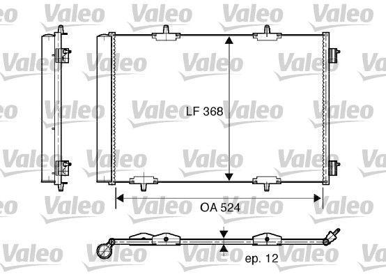 VALEO Condensatore, Climatizzatore 818015