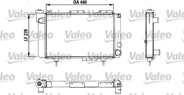 VALEO Radiatore, Raffreddamento motore 883463