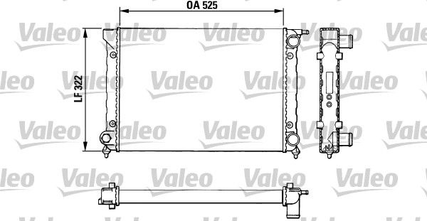 VALEO Radiatore, Raffreddamento motore 883727