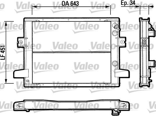 VALEO Radiatore, Raffreddamento motore 883787