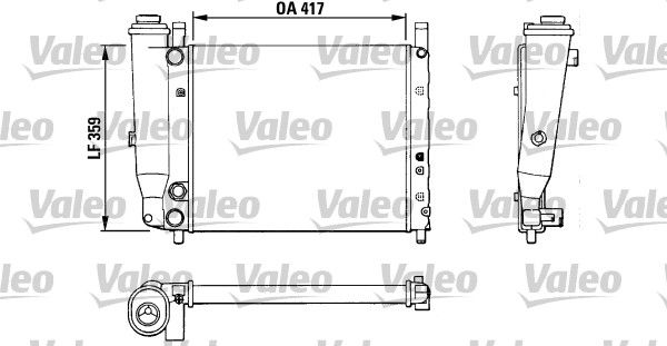 VALEO Radiatore, Raffreddamento motore 883806
