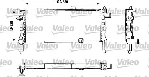 VALEO Radiatore, Raffreddamento motore 883920