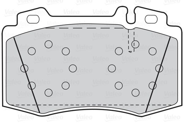 VALEO Kit pastiglie freno, Freno a disco 302044