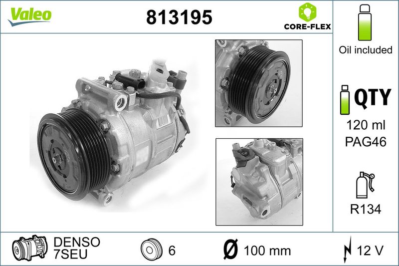 VALEO Compressore, Climatizzatore 813195