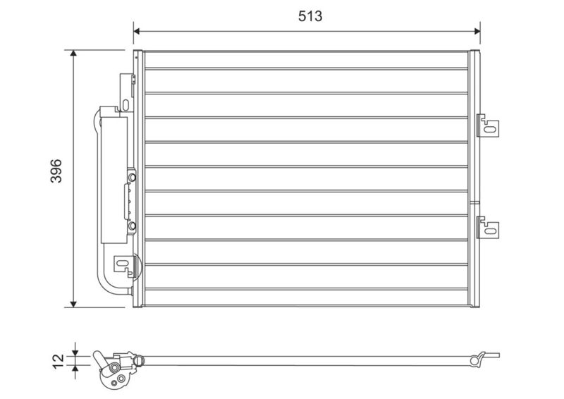 VALEO Condensatore, Climatizzatore 814061