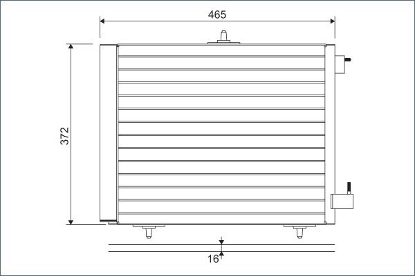 VALEO Condensatore, Climatizzatore 814095