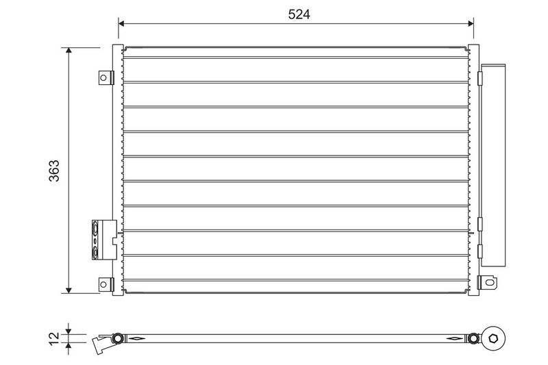 VALEO Condensatore, Climatizzatore 814155