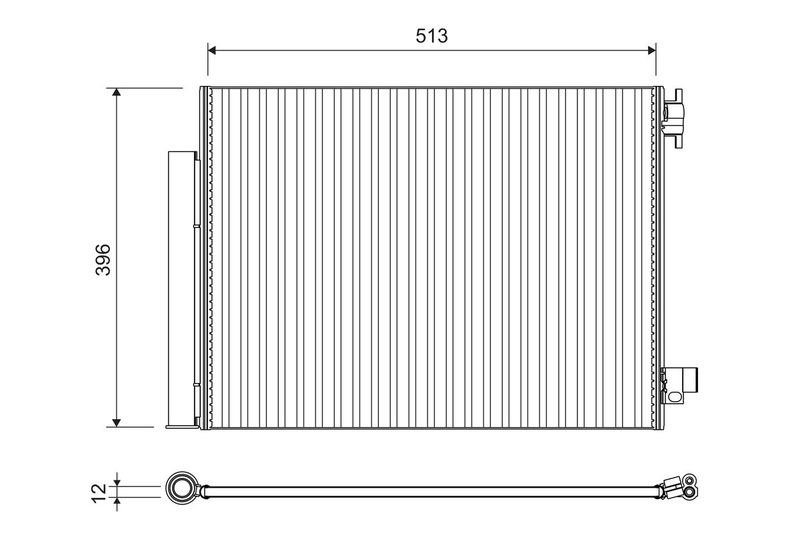 VALEO Condensatore, Climatizzatore 814373