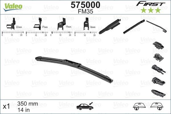 VALEO Spazzola tergi 575000