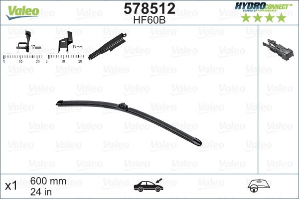 VALEO Spazzola tergi 578512