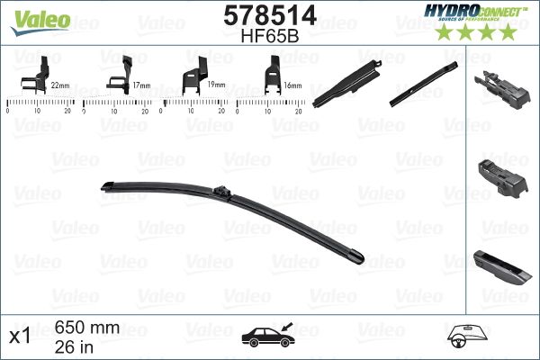 VALEO Spazzola tergi 578514