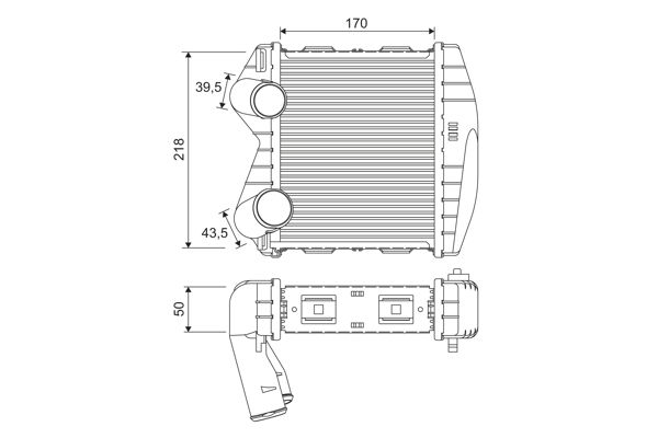 VALEO Intercooler 818366