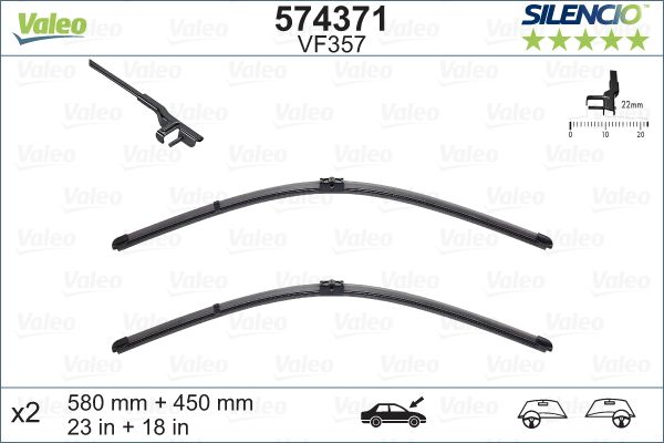 VALEO Spazzola tergi 574371
